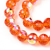 Transparent Electroplate Glass Beads Strands EGLA-N012-001-B03-3