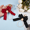 2Pcs 2 Colors Polyester Keychains KEYC-BBC0001-04B-3