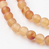 Natural Red Agate Bead Strands G-G735-64F-4mm-3