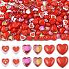240Pcs 6 Styles Opaque Acrylic Beads SACR-FS0001-41-1