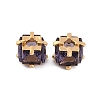 Brass Micro Pave Cubic Zirconia Beads KK-Z066-11G-1