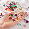  90pcs 6 colors Transparent Resin Beads RESI-TA0001-58-5