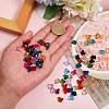 96Pcs 16 Colors Transparent Glass Beads GLAA-SZ0001-36-3