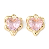 Brass Micro Pave Cubic Zirconia Charms LS-KK-L208-06G-02-2