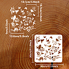 PET Hollow Out Drawing Painting Stencils DIY-WH0391-0649-2