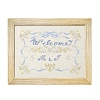 Word Welcome DIY Embroidery Starter Kits PW-WG23508-03-1