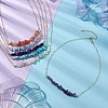 Natural & Synthetic Mixed Gemstone Chip Bib Necklaces NJEW-JN04950-2