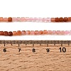 Gradient Natural Red Rabbit Hair Rutilated Quartz & Natural Rose Quartz Beads Strands GG-CBA4808-B02-02-6