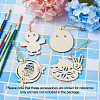 Wooden Cutouts Ornaments WOOD-TA0002-39-9