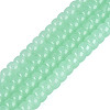 Imitation Jade Glass Beads Strands GLAA-NH0002-A01-B02-1