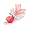 Transparent Acrylic and Glass Pendants PALLOY-JF02448-4