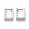 304 Stainless Steel Huggie Hoop Earrings EJEW-O099-10P-2