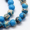 Synthetic Imperial Jasper Beads Strands G-I199-35-8mm-E-3