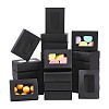 Rectangle Folding Paper Storage Boxes CON-WH0106-01A-01-1