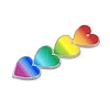 Valentine's Day Theme Gradient Color Acrylic Pendants OACR-Q100-11B-2