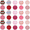 40Pcs 10 Colors Resin Rhinestone Beads RESI-PA0001-26B-1