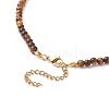 Natural Tiger Eye Beaded Necklaces NJEW-JN04226-04-4