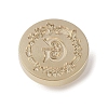 Golden Tone Wax Seal Brass Stamp Head DIY-B079-01G-G-1