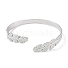 304 Stainless Steel Open Cuff Bangles for Women BJEW-C071-10P-2