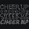 Inspiring Word Cheer Up Glass Hotfix Rhinestone DIY-WH0303-035-1