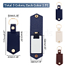 AHADERMAKER 3Pcs 3 Colors Sublimation Keychain Blanks KEYC-GA0001-34B-2