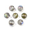 Transparent Electroplate Glass Beads EGLA-N002-31-G06-1