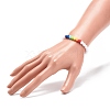 2Pcs 2 Colors Acrylic Round Beaded Stretch Bracelets Set for Kids BJEW-JB08555-02-5