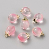 Glass Pendants GLAA-WH0035-41G-03-1