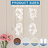 MAYJOYDIY US 1 SetPET Hollow Out Drawing Painting Stencils DIY-MA0005-35-4