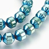 Electroplated Non-magnetic Synthetic Hematite Bead Strand G-E498-12B-02-1