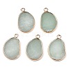 Natural Green Aventurine Pendants G-S359-317B-1