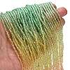 Transparent Painted Glass Beads Strands X1-DGLA-A034-T1mm-A04-2