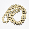 Electroplate Non-magnetic Synthetic Hematite Beads Strands G-T061-17E-2