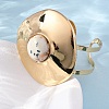 Alloy & Iron Cuff Bangles for Women BJEW-F501-02KCG-3