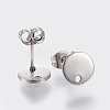 304 Stainless Steel Stud Earring Findings STAS-K184-01-01P-2