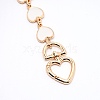 Light Gold Zinc Alloy Hanger Clasps FIND-WH0066-36C-2