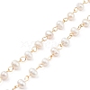 Handmade Natural Freshwater Pearl Beaded Chains AJEW-JB01088-01-1