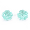 Resin Imitation Pearl Bead Caps RESI-N036-02A-4