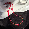 Gothic Resin Red Blood Drop Necklaces ZQ5586-2-1