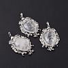 Natural Quartz Crystal Big Pendants G-P496-01P-21-4