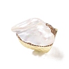 Natural Pearl Irregular Nuggets Open Cuff Ring G-I330-12LG-2