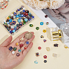 100Pcs 10 Styles Handmade Millefiori Lampwork Beads LAMP-PA0001-80-3