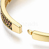 Brass Micro Pave Cubic Zirconia Bangles BJEW-T018-04G-01-NF-6