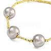 Rack Plating Round Brass Beaded Bracelets for Women BJEW-B106-19P-2