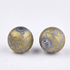 Electroplate Glass Beads EGLA-S178-03F-2