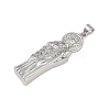 Brass Micro Pave Cubic Zirconia Pendants KK-R230-12P-2