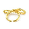 Brass Cuff Rings for Women RJEW-E294-01G-01-3