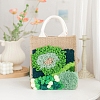 DIY Moss Linen Bag Punch Embroidery Kits for Beginners PW-WGA8A15-11-1