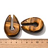 Natural Tiger Eye Ear Plugs Gauges G-I359-13E-04-3