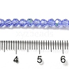 Electroplate Transparent Glass Beads Strands EGLA-A035-T3mm-L14-4